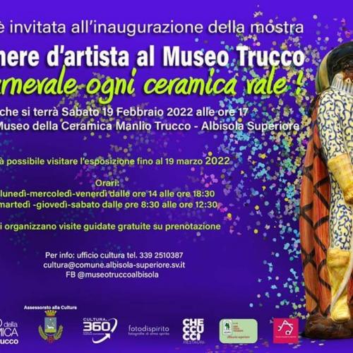 Maschere d'artista 19/03/2022 Museo Trucco Albisola Superiore