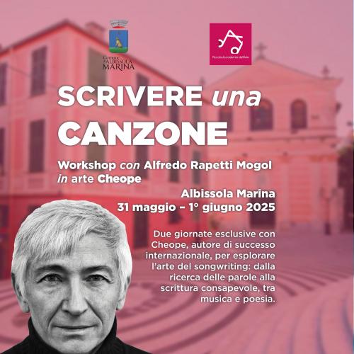 WORK SHOP con CHEOPE 31 maggio 1 giugno 2025