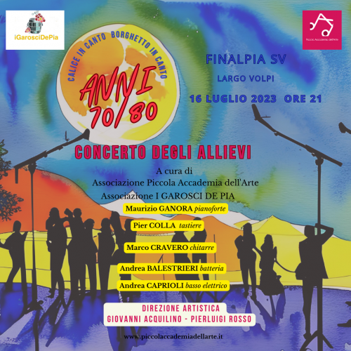 ANNI 70/80 Finalpia 16/07/2023