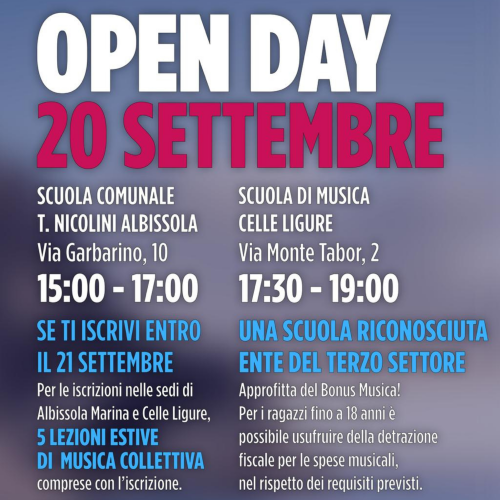 OPEN DAY 2026/2027